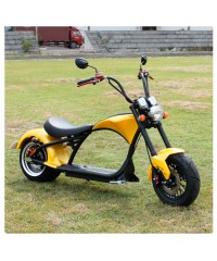 Электроскутер Citycoco Harley Chopper 2000W - желтый