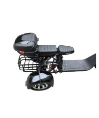 Электроскутер Citycoco WS-PRO Trike 2000w 20Ah - Черный